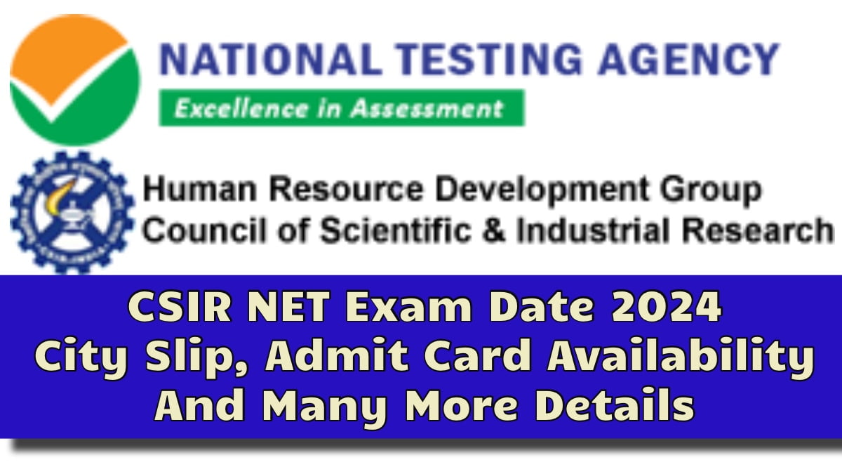 CSIR NET Exam Date