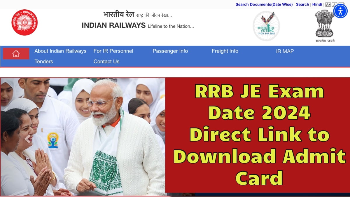 RRB JE Exam Date