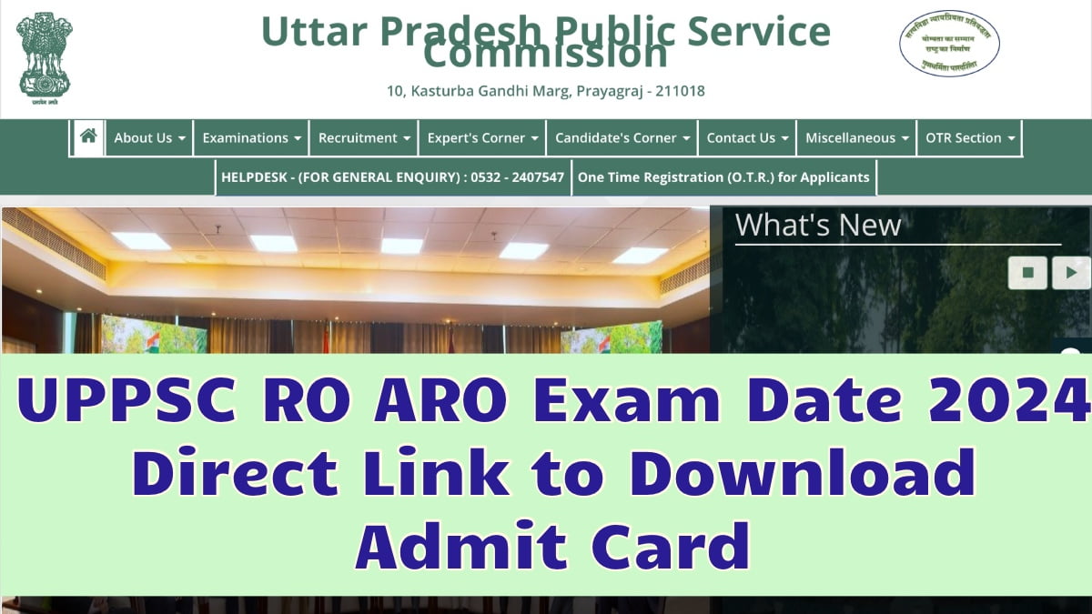 UPPSC RO ARO Exam Date
