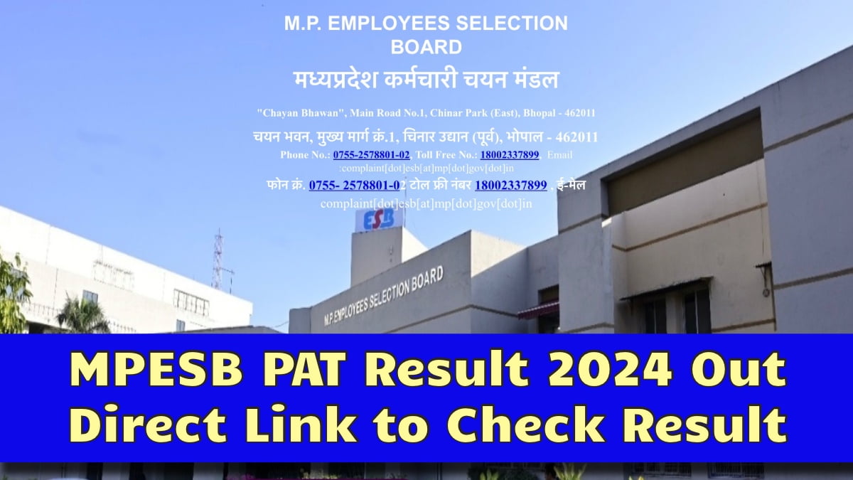 MPESB PAT Result