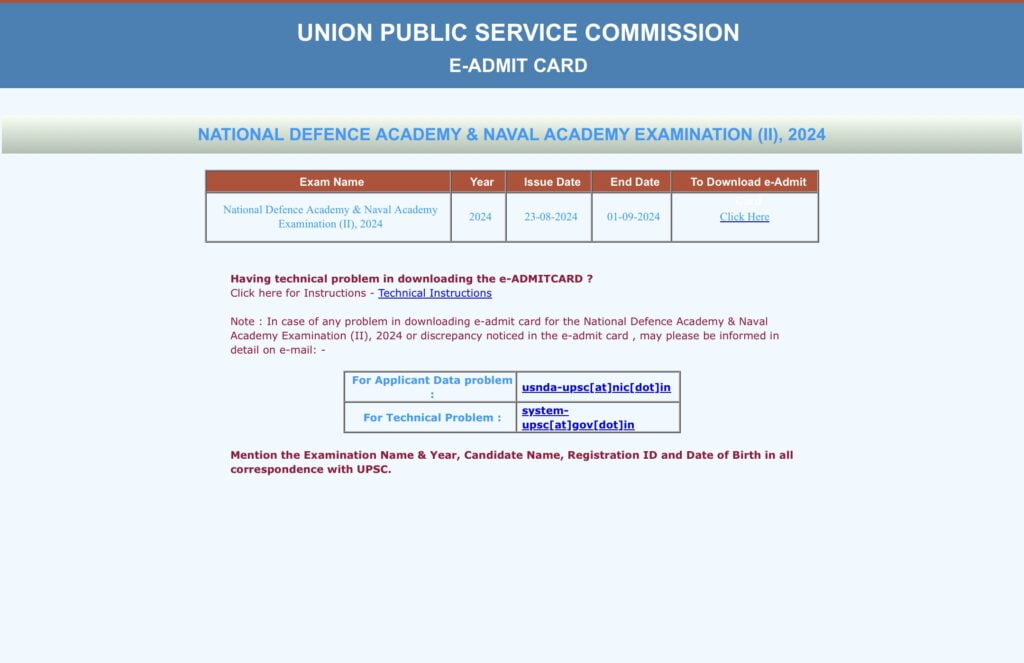 UPSC NDA 2