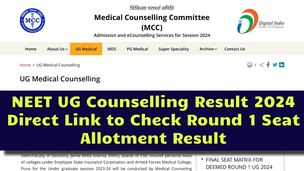NEET UG Counselling