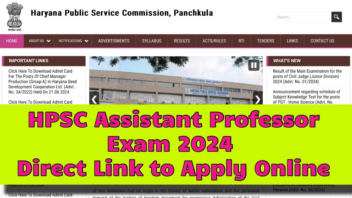 HPSC Assistant Professor Exam