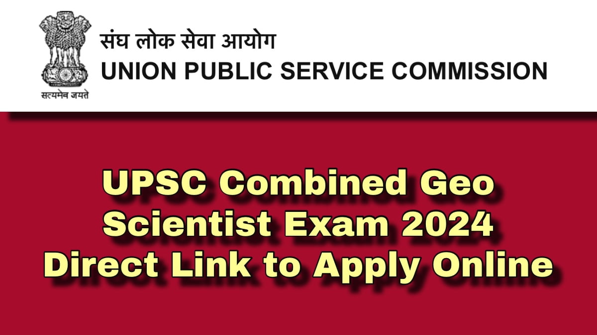 UPSC Combined Geo Scientist Exam