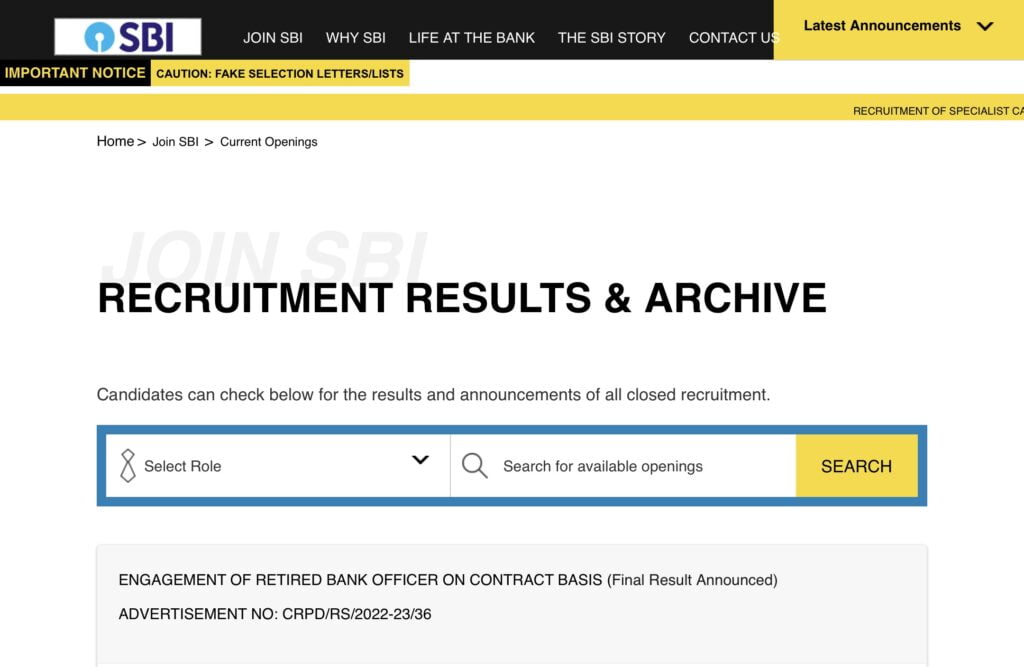 SBI Clerk Exam Online Registration