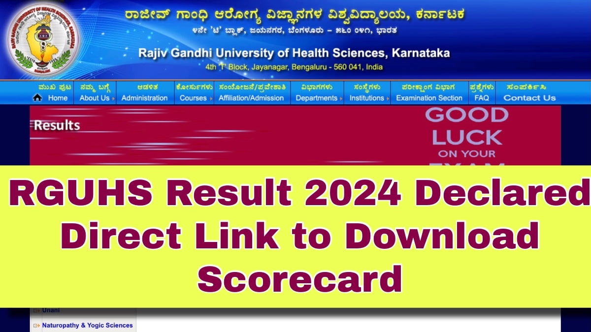 RGUHS Result
