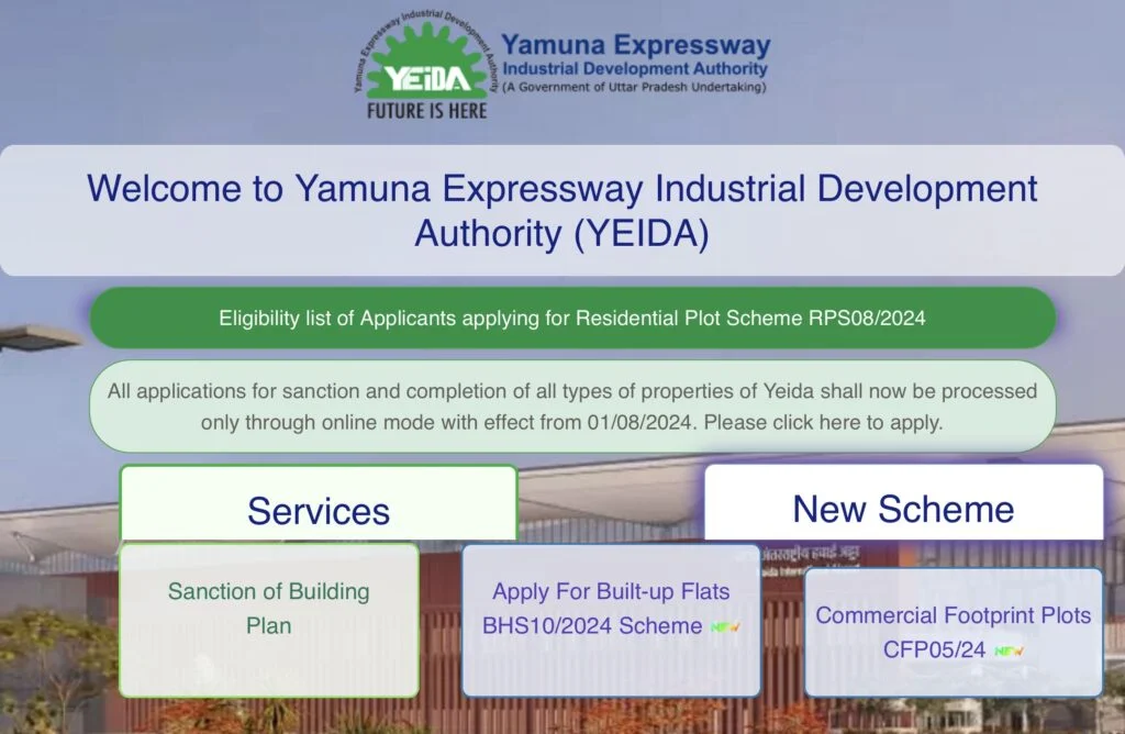 YEIDA Flat Scheme 2024 Apply Online