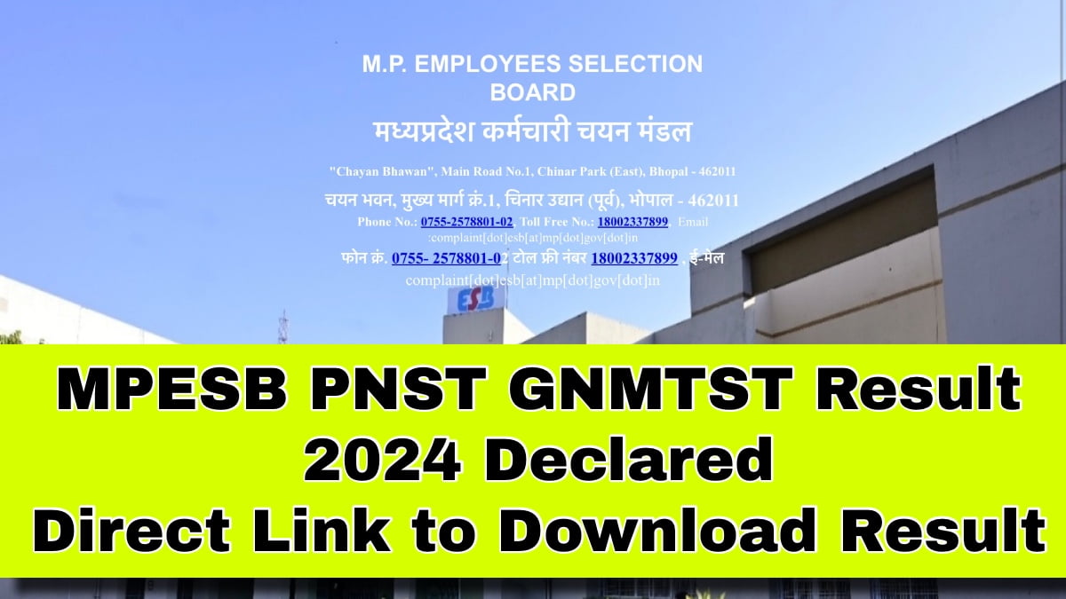MPESB PNST GNMTST Result