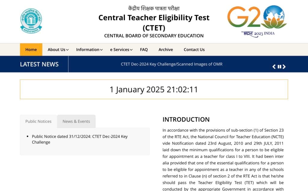 CTET December 2024 Answer Key