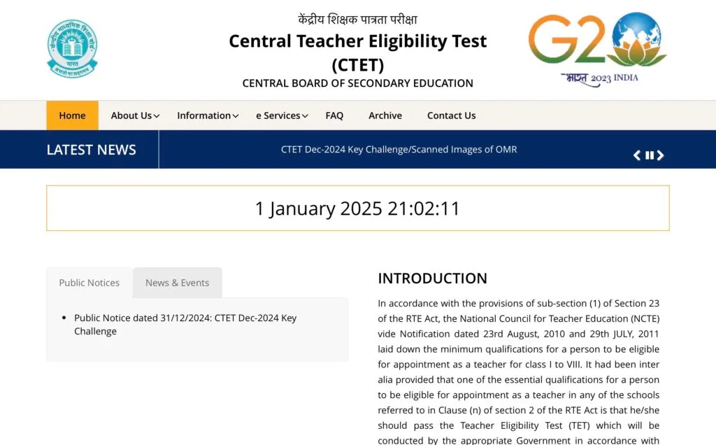CTET December 2024 Answer Key 