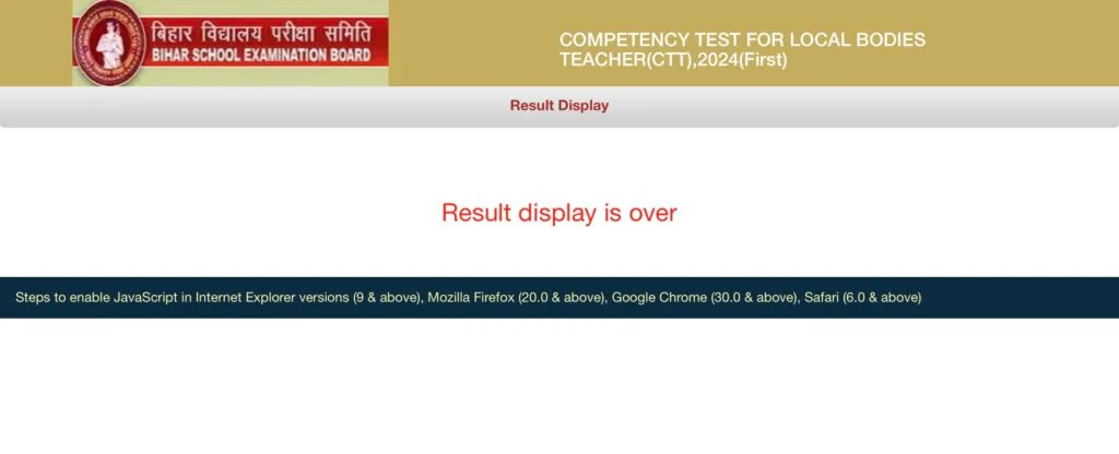 Bihar BSEB Sakshamta Pariksha Result