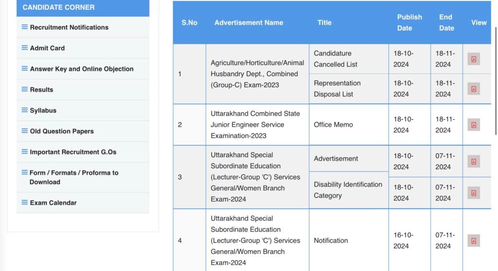 UKPSC Lecturer Recruitment Apply Online