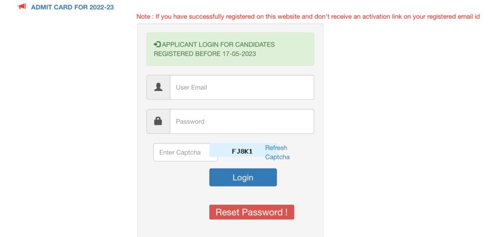 ITBP Head Constable Exam Admit Card