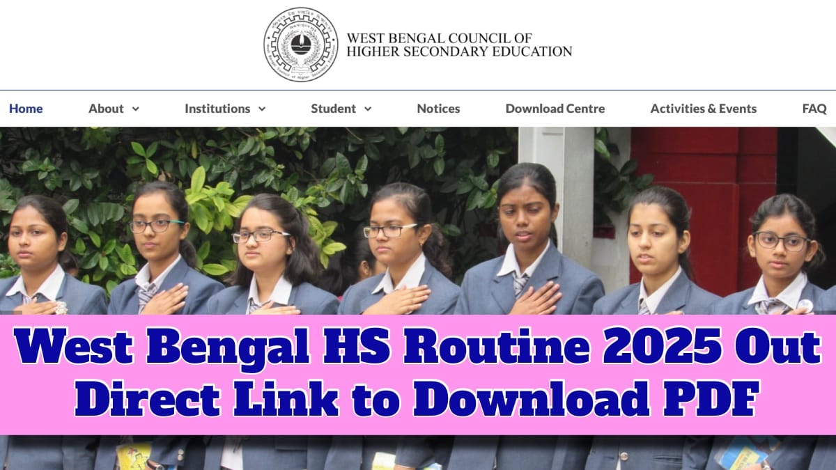 West Bengal HS Routine