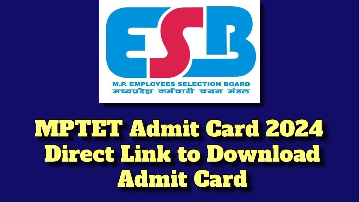MPTET Admit Card