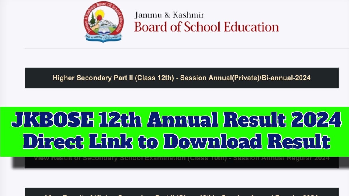 JKBOSE 12th Annual Result