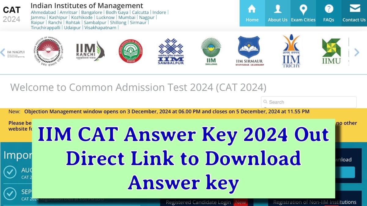 IIM CAT Answer Key