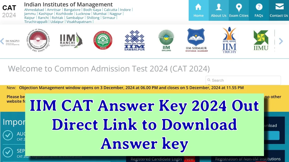 IIM CAT Answer Key