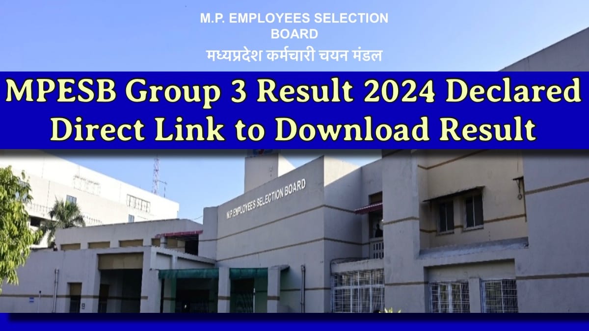 MPESB Group 3 Result