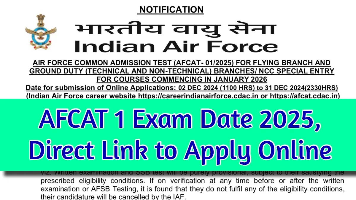 AFCAT 1 Exam