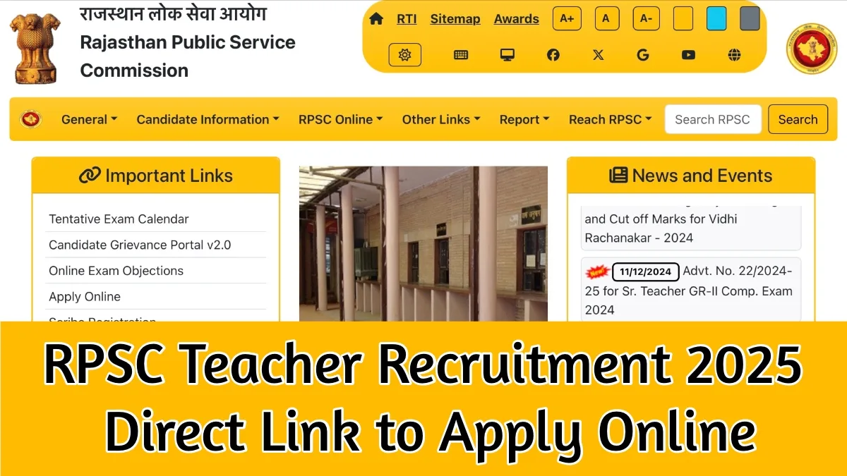 RPSC Teacher Recruitment