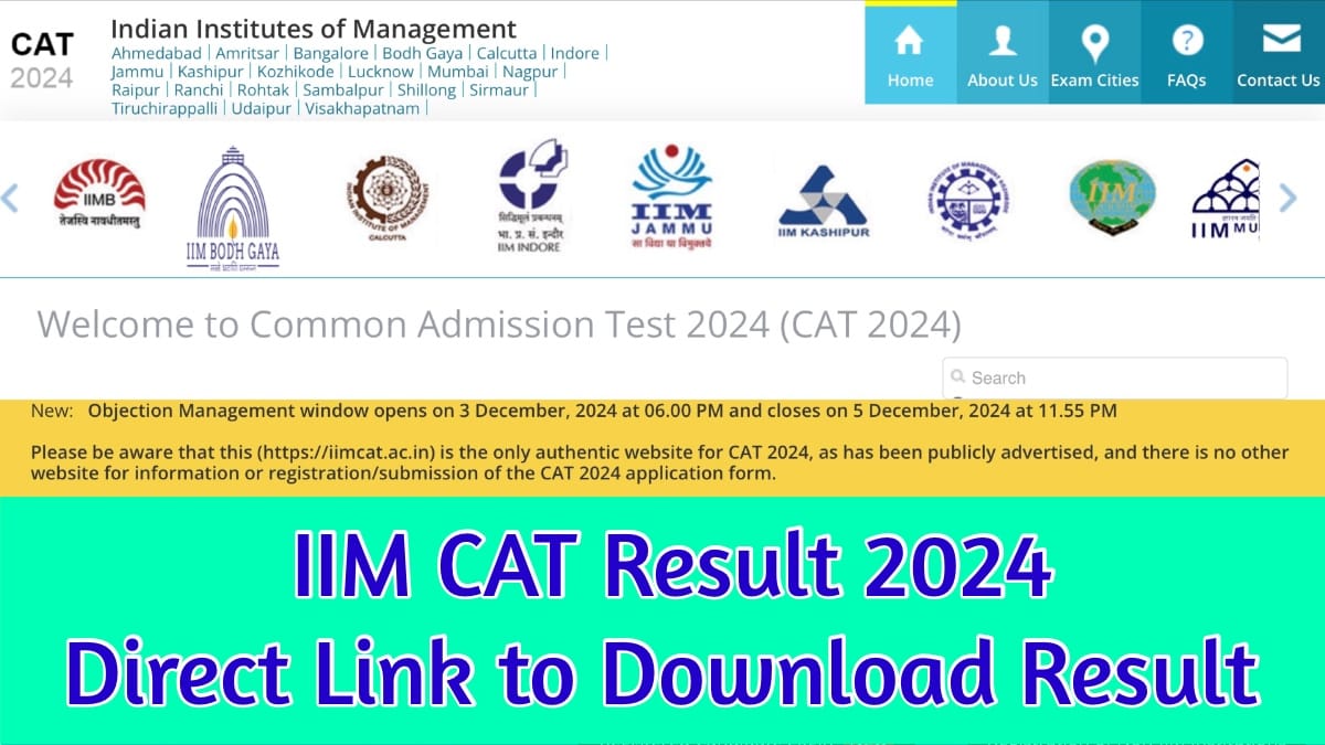 IIM CAT Result