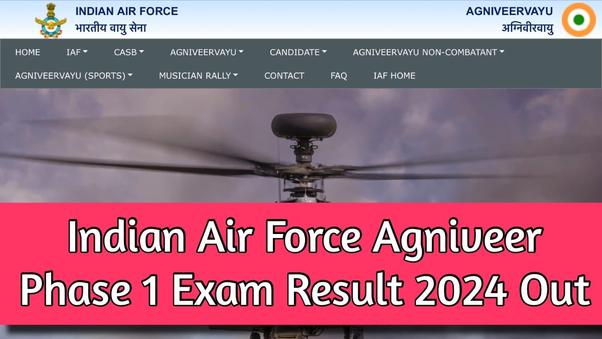 Indian Air Force Agniveer Phase 1 Exam Result