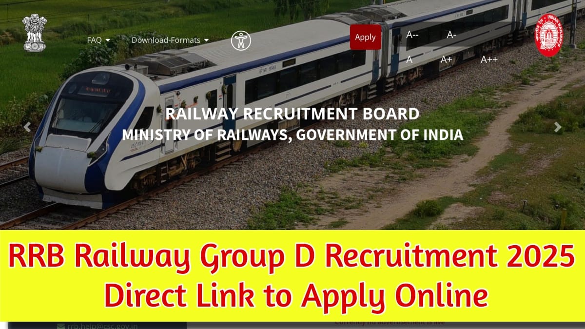 RRB Railway Group D Recruitment