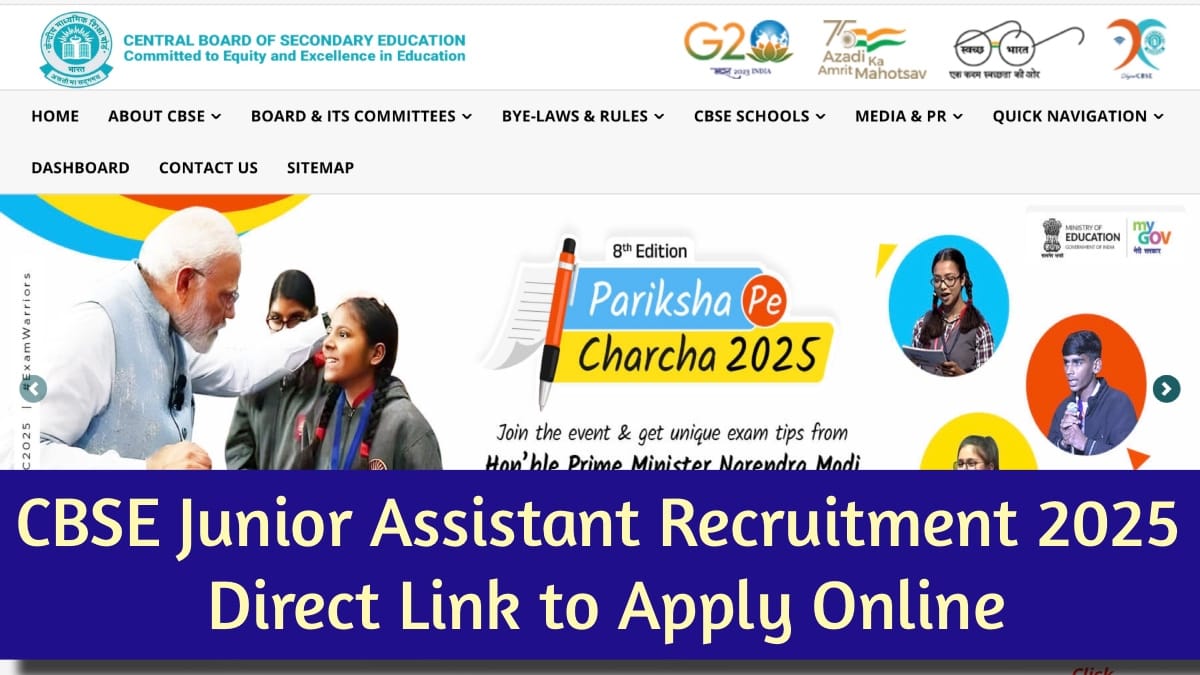 CBSE Junior Assistant Recruitment